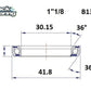BLACK BEARING HB 30.15X41.8X7MM 36 /36 HB-B13