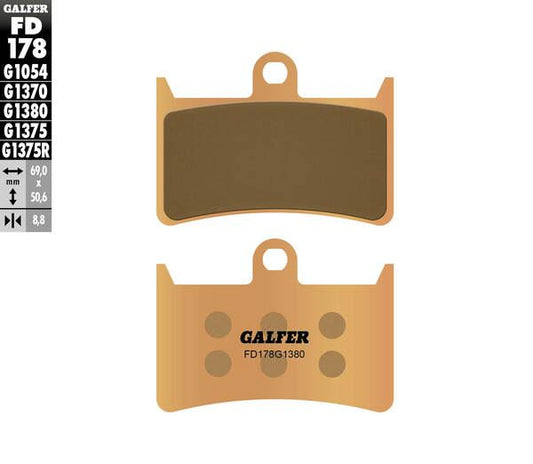 GALFER Brake Pad Street Sintered Metal FD178G1380