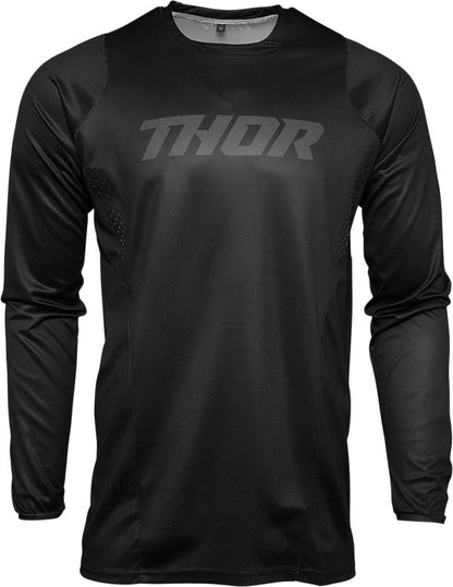 THOR Pulse Blackout MX Motorcross Jersey Black 2023 Model