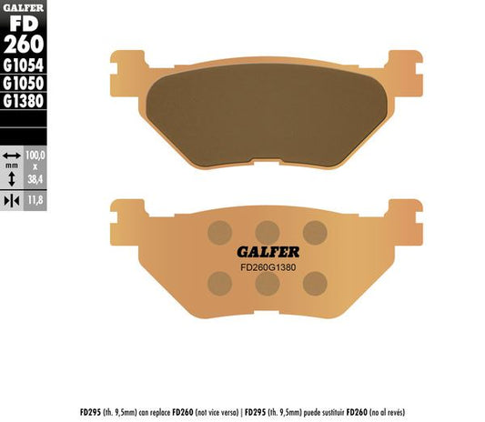 GALFER Brake Pad Street Sintered Metal FD260G1380
