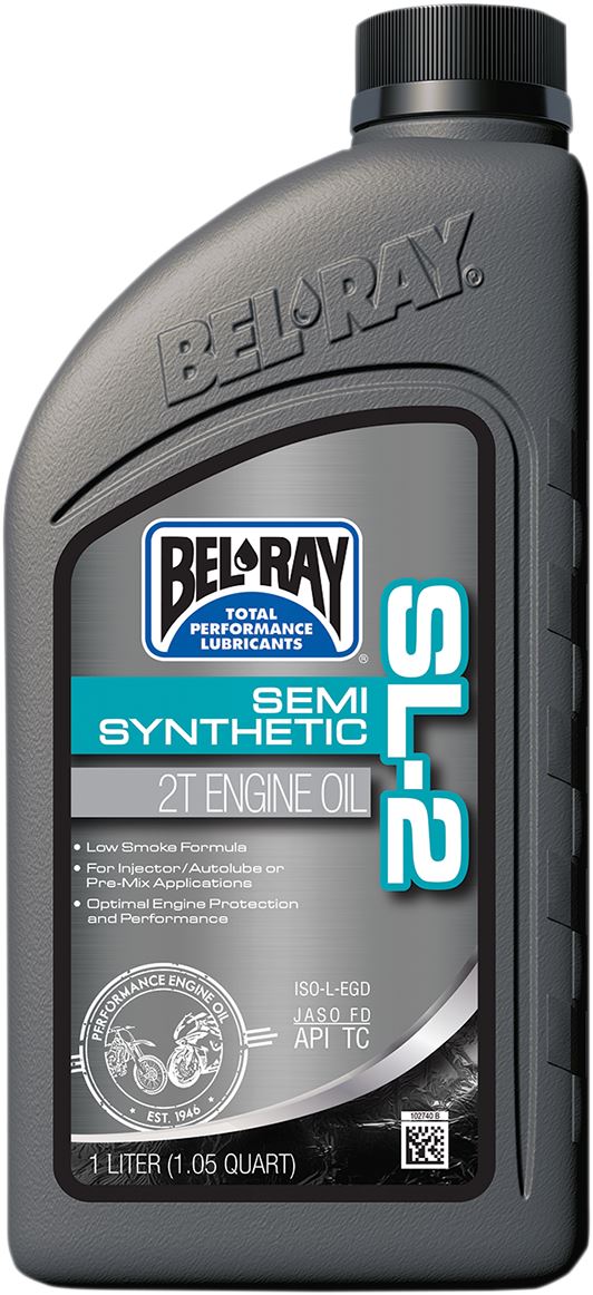 BEL-RAY SL-2 Semi-Synthetic 2T Engine Oil 1L 99460-B1LW