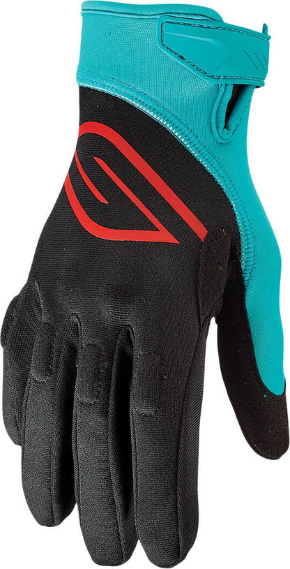 SLIPPERY Watersports Circuit Gloves Black/Aqua