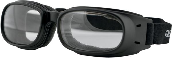 BOBSTER Piston Clear Lens Black Goggles BPIS01C