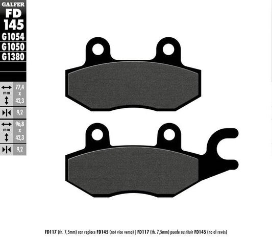 GALFER Brake Pad Street Organic Base FD145G1050